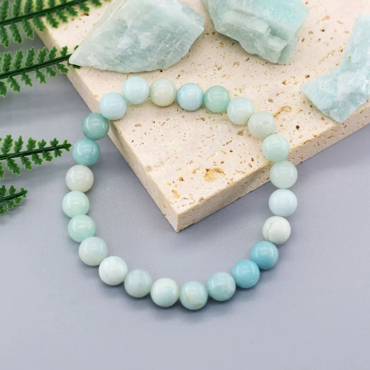 Bracelet en amazonite pour les bienfaits de la sérénité et de l'équilibre