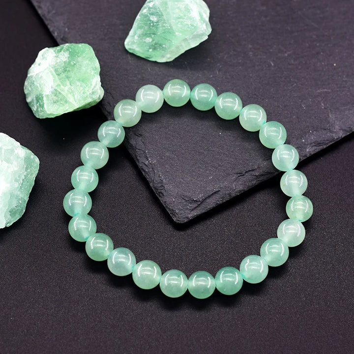 Bracelet en aventurine verte pour équilibre et sérénité