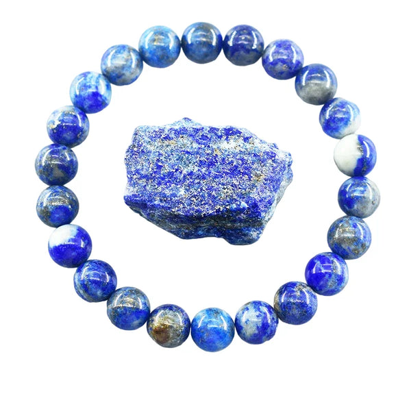 Bracelet en lapis lazuli et pierres naturelles